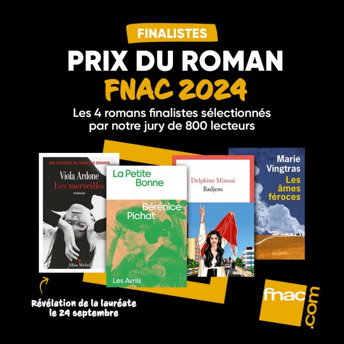 Four finalists announced for the Prix du Roman Fnac 2024